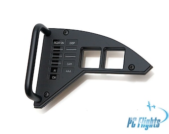 May include: Black plastic panel with a handle and multiple switches. The switches are labeled "RCDR ON", "DISP", "SAM", "AI", and "CW".