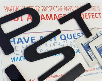 Matte Black Front Bumper Letters Compatible w/ Passport 2026-UP Car Accessories ABS Plastic Inserts Not Decals