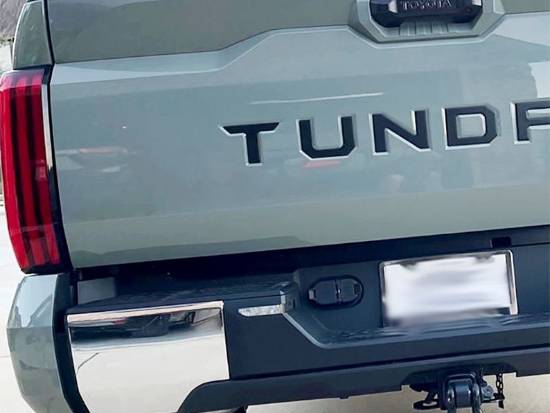 NEW Toyota Tundra Fit 2014 - 2021 Tailgate Inserts RED Letters