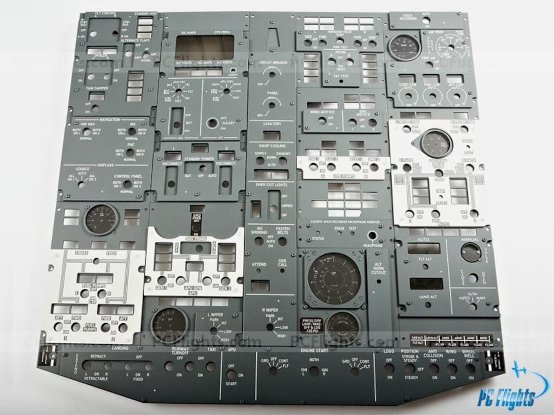 ボーイング 737NG FWD オーバーヘッドパネルレプリカ フルセット