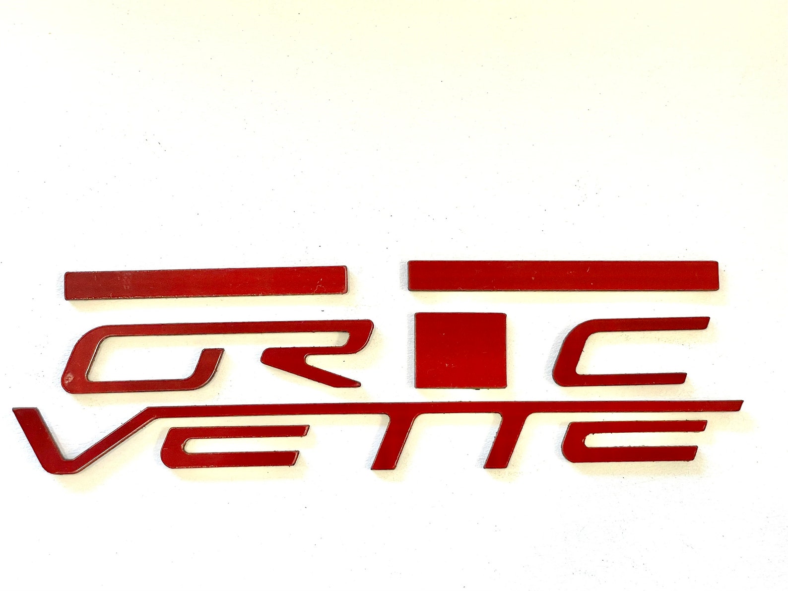 Red Rear Bumper Letters for Corvette C6 2005-2013 Car Accessories ABS ...