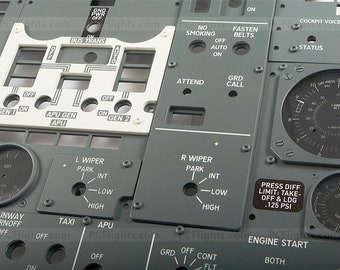 ボーイング 737NG FWD オーバーヘッドパネルレプリカ フルセット