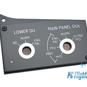 BOEING 737NG MIP Copilot Display Selector Panel Flygsimulatordel Replika