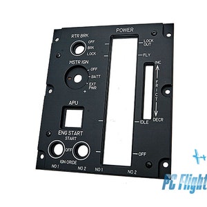 Réplica del panel cuadrante de la palanca de potencia del piloto del AH 64 "Apache"