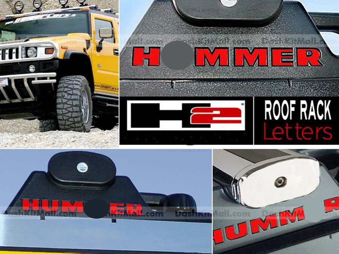car interior stickers Fit For Hummer H2 2003-2009 Aluminum Alloy