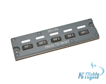 Réplica do painel do cockpit doméstico Boeing 737 NG Pedestal SELCAL