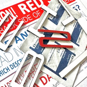 White Front Spoiler Letters for Shelby GT500 2020+ ABS Plastic Inserts Not Decals