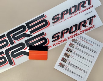 Sport Stickers Compatible With SR5 - Car Accessory Decals - Fits Any Truck or SUV - Durable & Weatherproof - Size 19" x 3" (Set of 2)