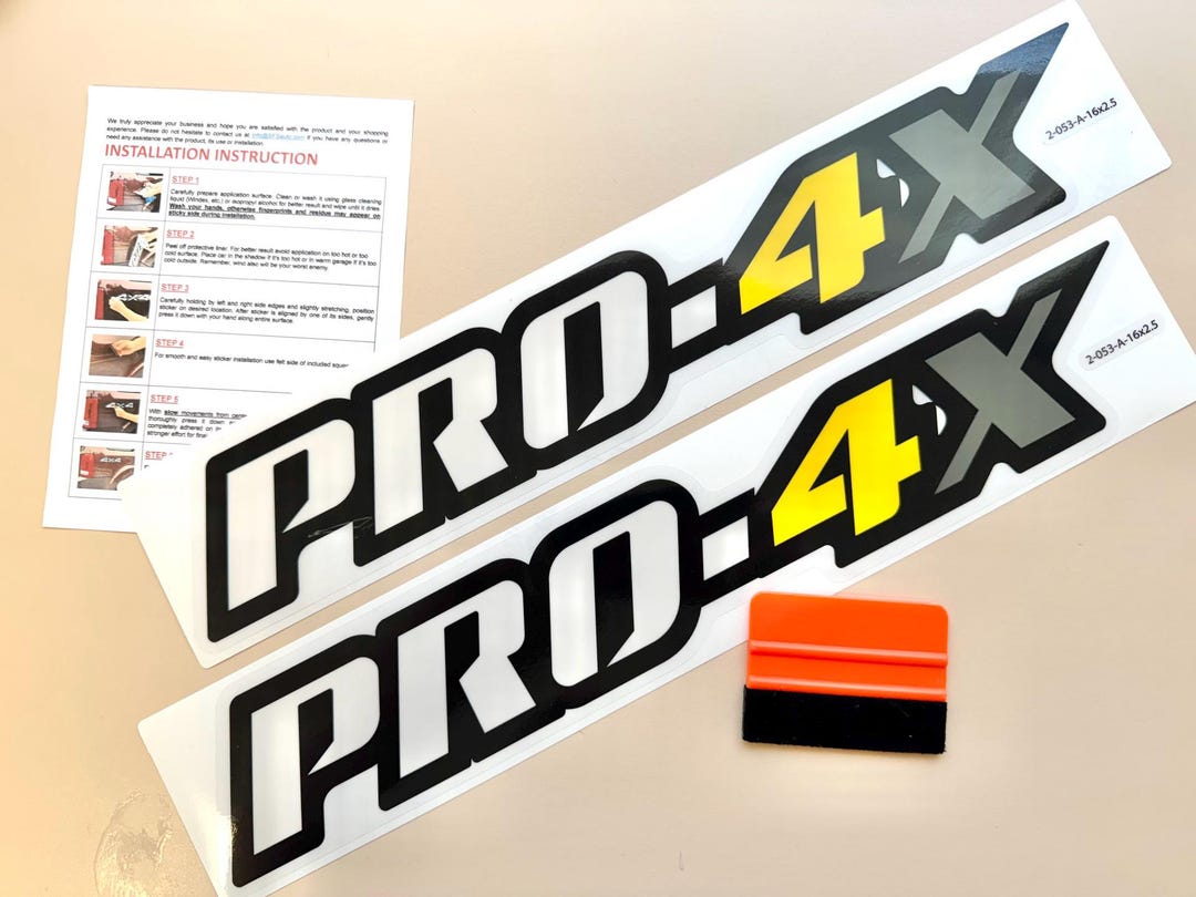 4x4 Off-road Stickers Replacement Accessory Compatible With Pro4x Titan ...