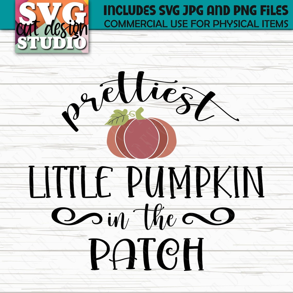 SVG Prettiest Little Pumpkin in the Patch Design Fall SVG | Etsy
