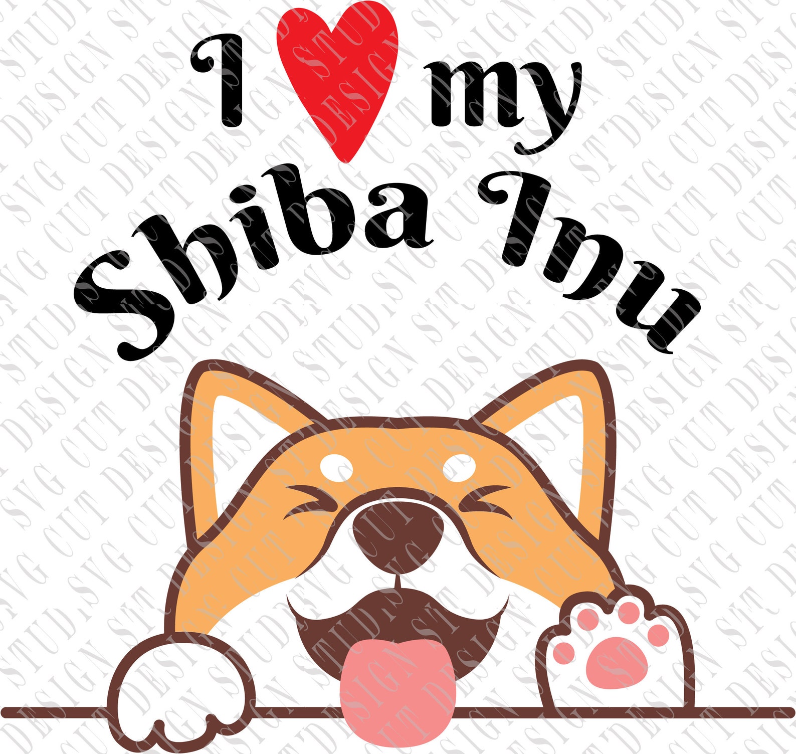 Shiba Inu SVG Files 3 Dog Breed Designs Cricut & | Etsy