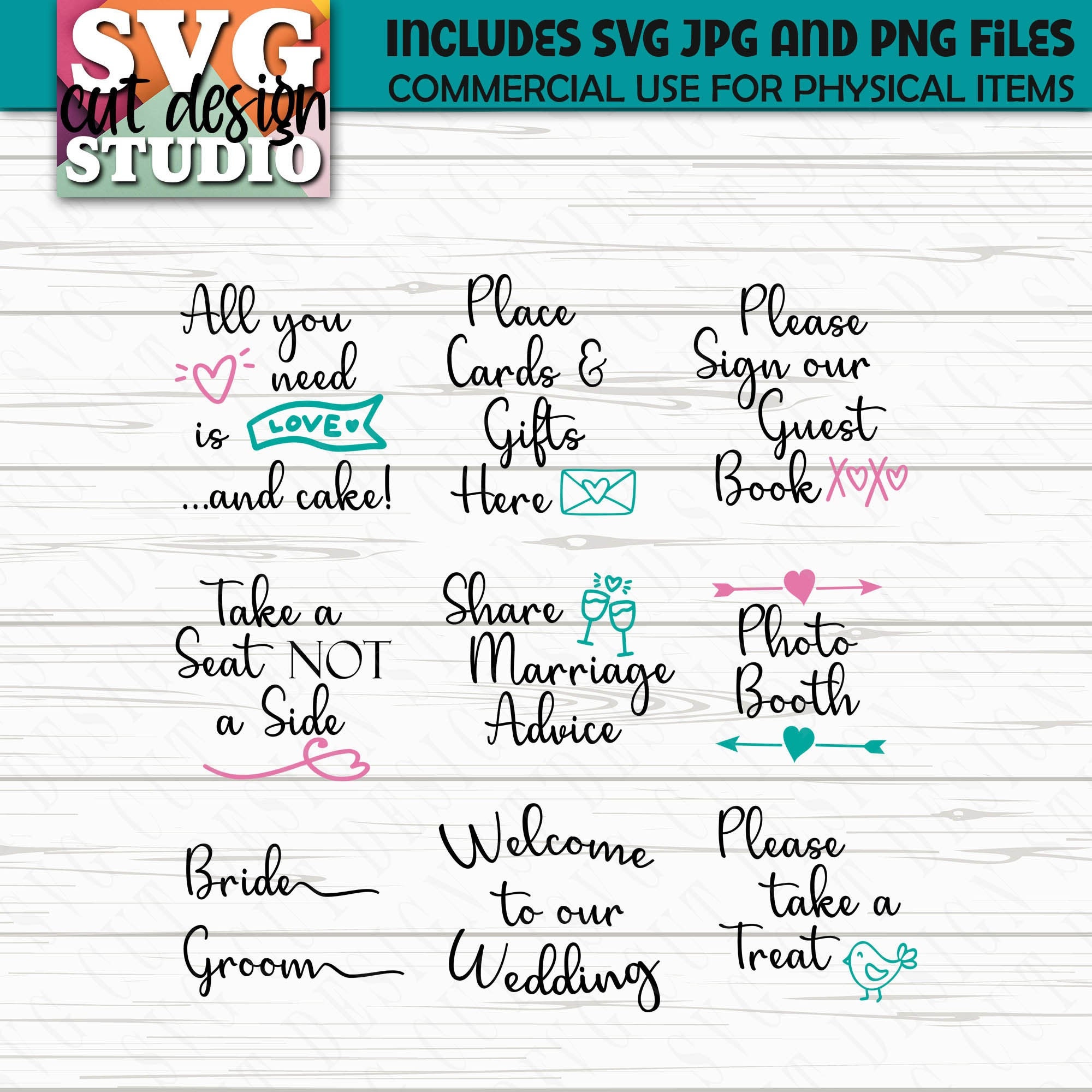 Free Free 162 Wedding Sign Svg Bundle SVG PNG EPS DXF File