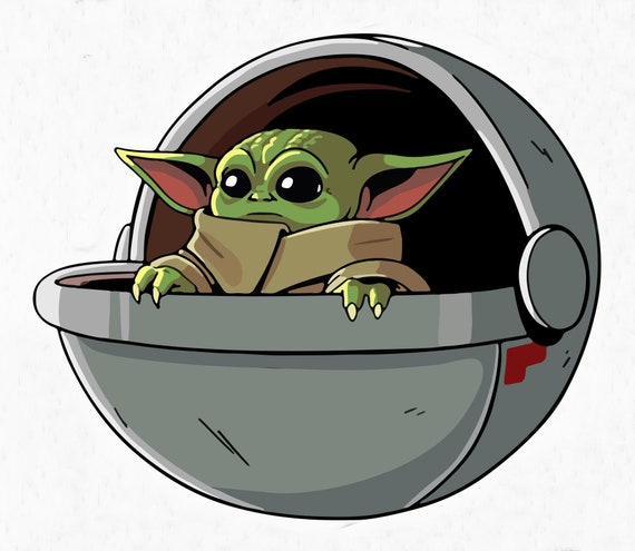 baby yoda sticker baby yoda decal star wars sticker yoda
