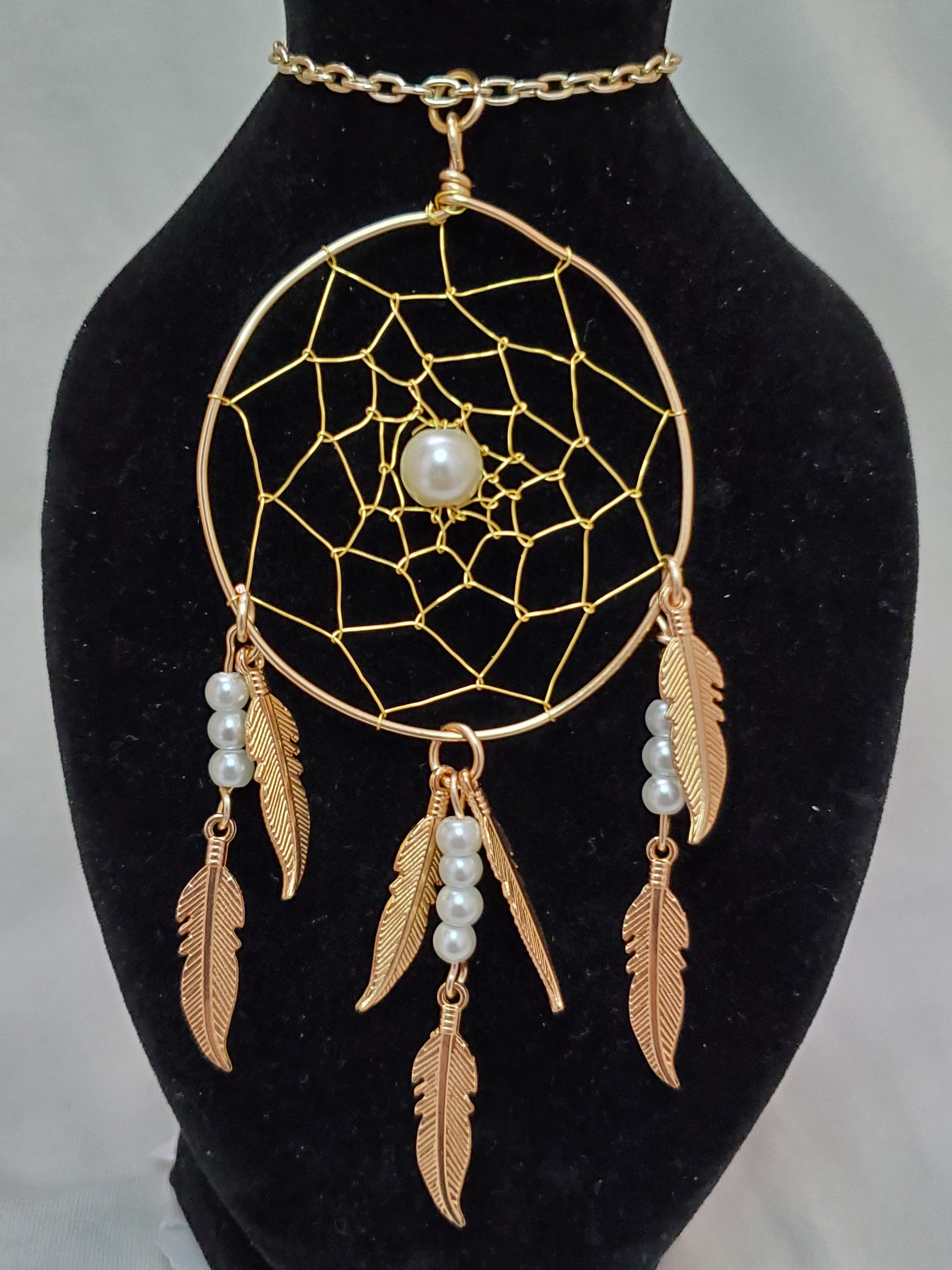 Handmade Dream Catcher Jewelry Gold Dreamcatcher with Etsy