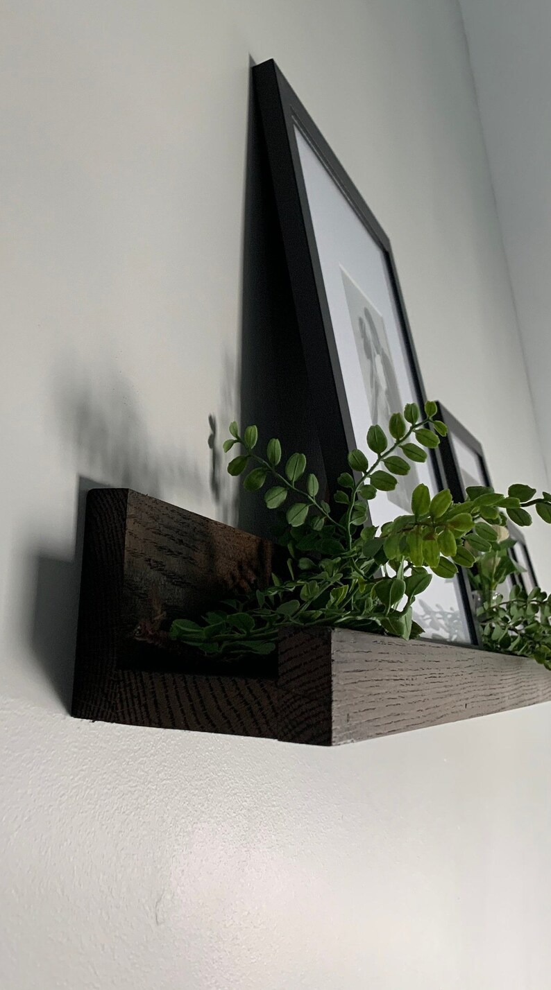 Solid Oak Picture Shelving Etsy