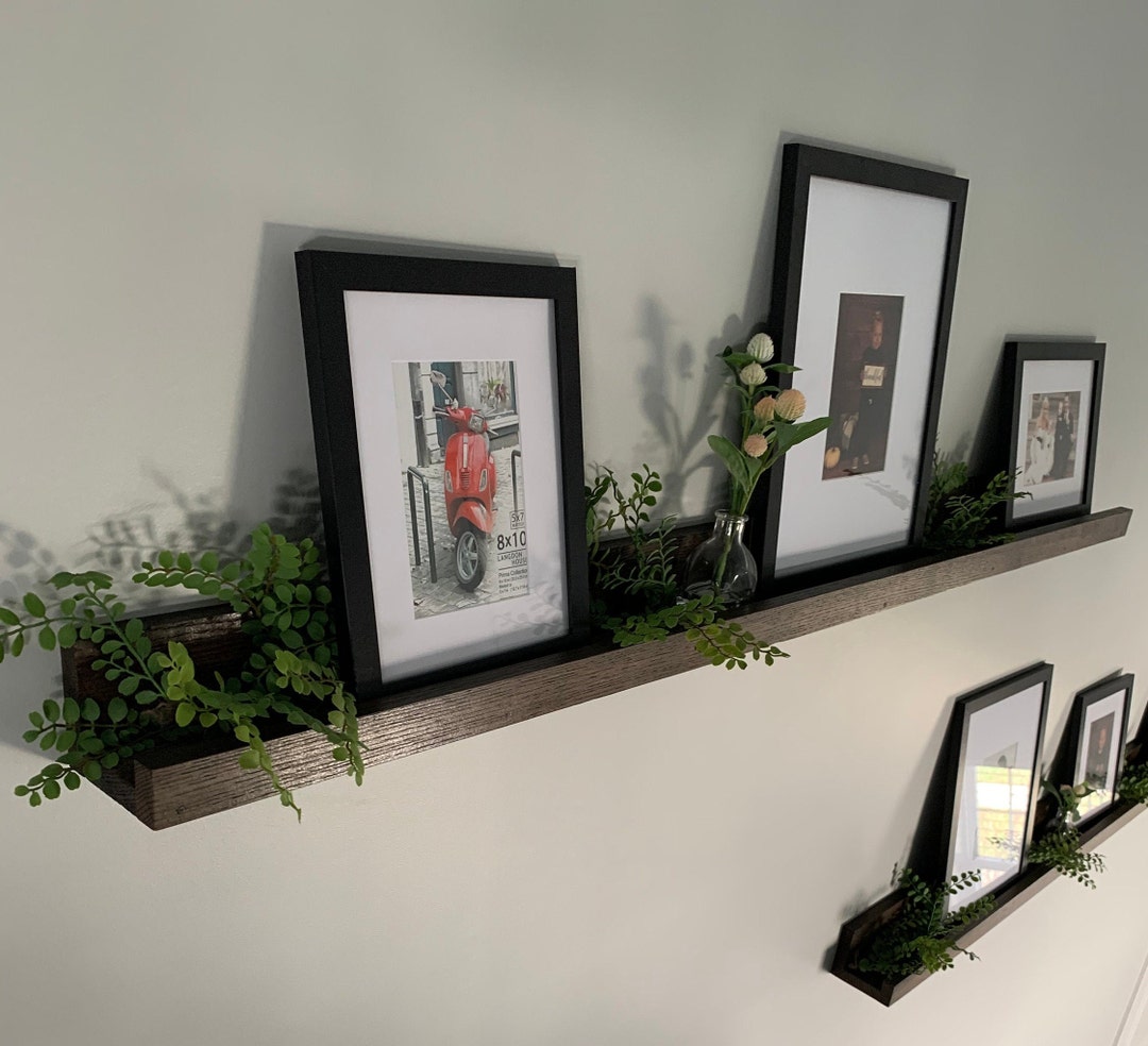 Solid Oak Picture Shelving Etsy