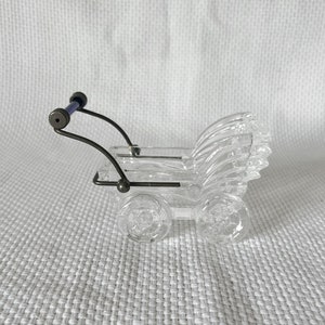 24% Lead Crystal Baby Carriage Made In Italy, Old Stroller, Vintage Krystcolor Buggy, Baby Shower Gift, Nursery Room Decoration, Timesless