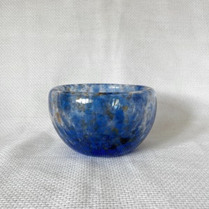 Stunning Unique Hand Blown Glass Double Bowl or Vase, Double Sided Glass Art Candy Dish, Serving Bowl, Tableware, Boho Chic, Minimalist Bowl