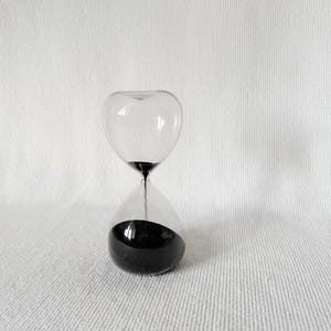 Vintage Glass Large Hourglass, Vintage Sand Timer, Vintage Sand Clock, Vintage Book Shelve Decoration, Office Decoration, Minimal Sand Clock