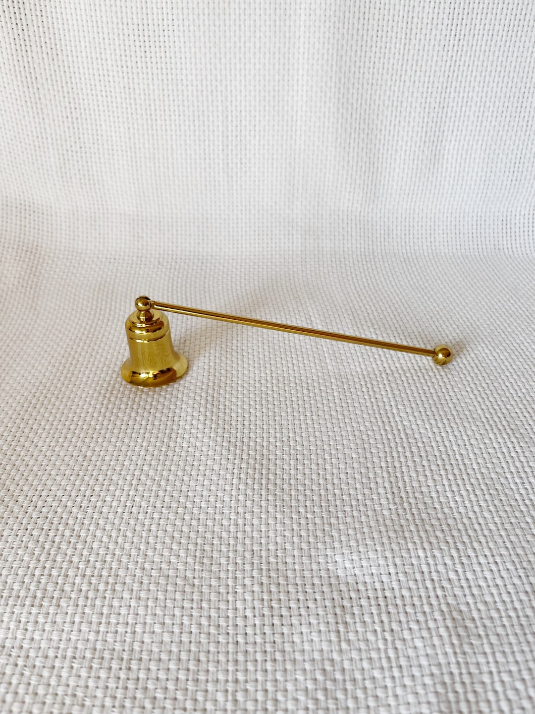 Vintage Candle Extinguisher, Long Handle Brass, Decorative, Collectible, Candle Extinguisher
