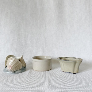 Vintage Ceramic Flower Holders Choose Your Style Japanese Seashell Vase Roseville Ohio Pottery Cup Metal Pin Flower Frog Ikebana Decor