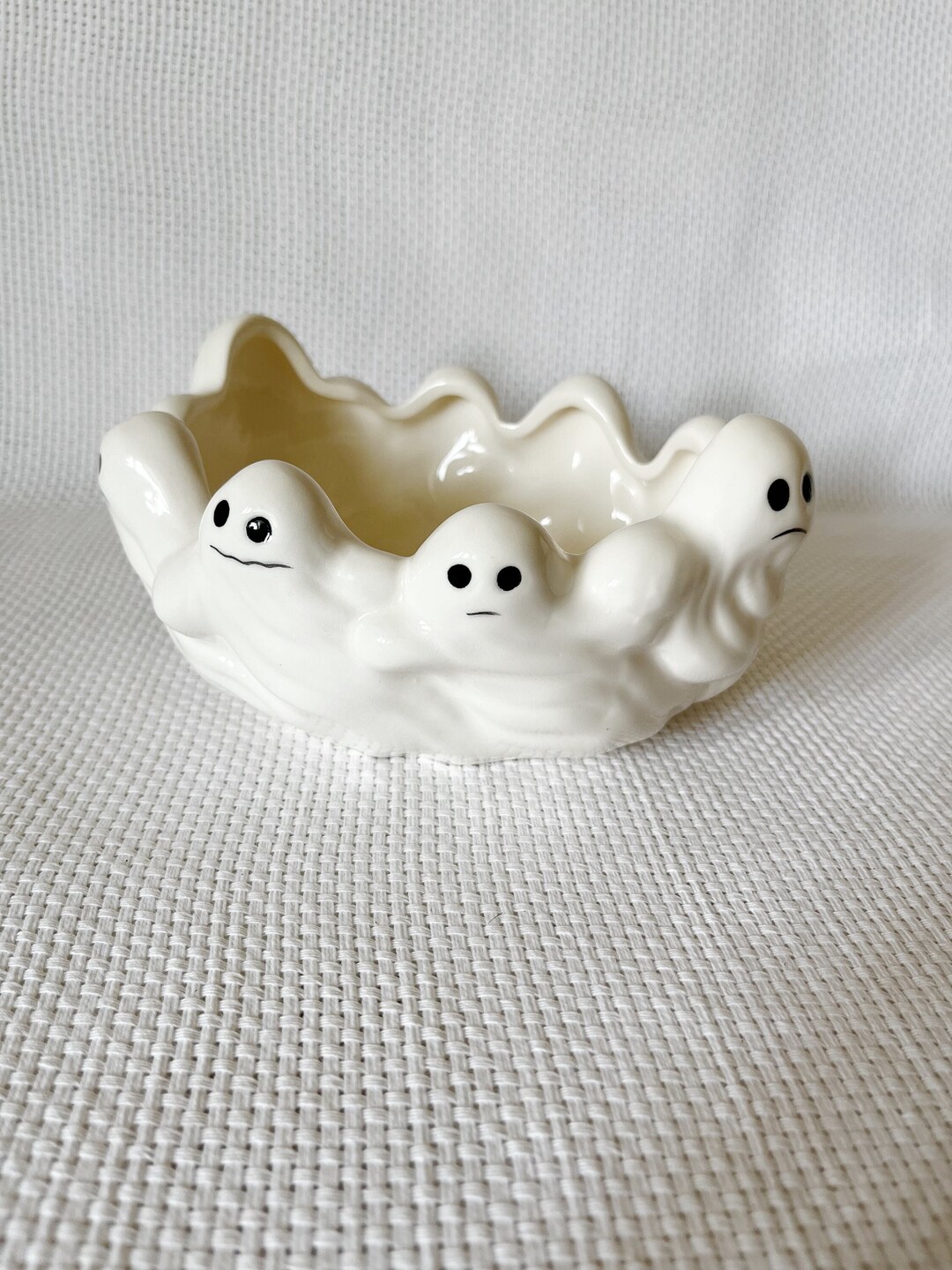 Vintage Ghost Candy Dish Halloween Ceramic Spooky Treats Etsy