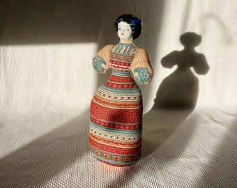 Vintage American Heirlooms Victorian Sachet Doll,  Porcelain Head, Collectible Doll, Home Decor, Pincushion Doll, Old Lavender Sachet