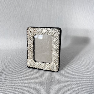 Silver Ornate Picture Frame With Black Velour Back, Antique Frame, Vintage Photography Frames, Gallery Wall Decor, Victorian Home Decor