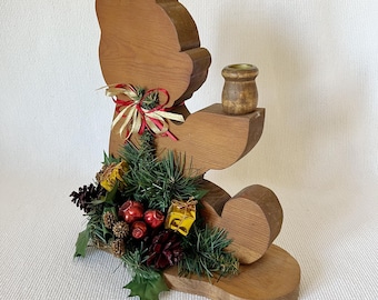 Grande Décoration Noël Vintage - Corne Française En Laiton Doré - Fait Main