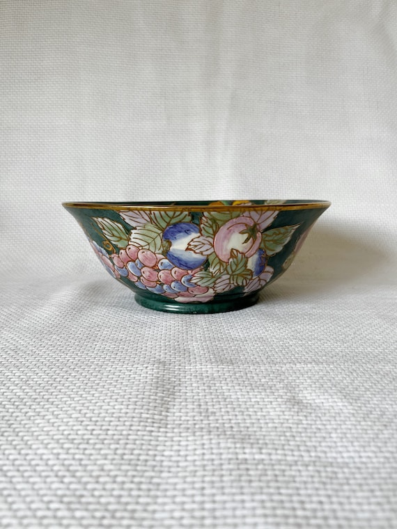 Genuine Andrea by Sadek Green & Gold Tone Trim Decorative