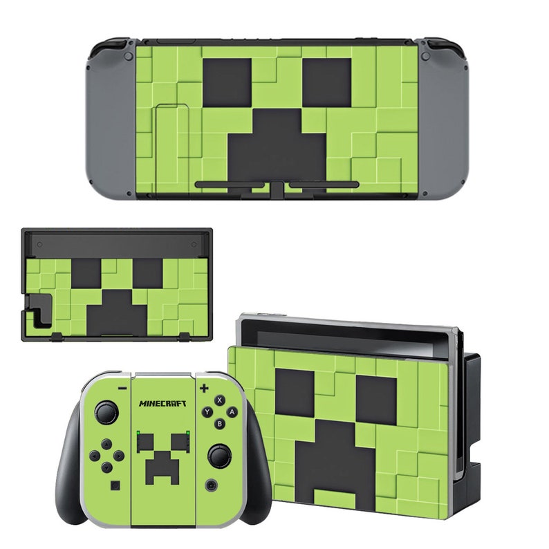 Minecraft Creeper Dungeons Nintendo Switch 3M Vinyl Skin Etsy