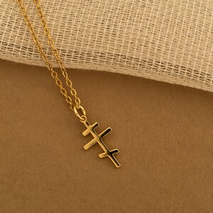Ciondolo Croce Minimalista In Acciaio Inossidabile Argento – Collana Elegante Impermeabile Con Catena Inclusa – Regalo Per Ogni Età