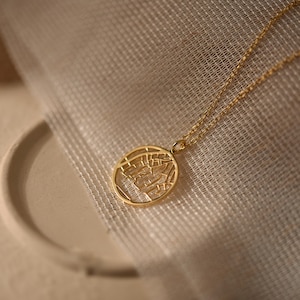Personalisierte Karte Halskette, Koordinaten Anhänger, wo wir trafen Karte Halskette, benutzerdefinierte Karte Halskette, Paar Geschenke, Geschenke für Mama, GS0058