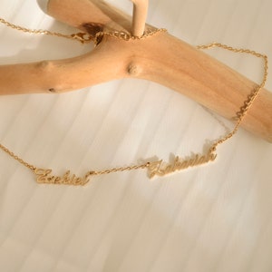 Collar con nombre personalizado, collar con nombre de bebé, collar con letras, regalos de aniversario, regalo de dama de honor, regalo de boda, regalos para mamá, sm-0023