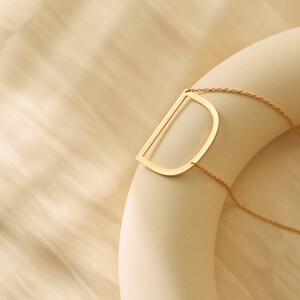 Collar con inicial personalizado, collar de plata de ley, collar con letras, regalos personalizados, regalos para ella, regalos de aniversario, sm-0008