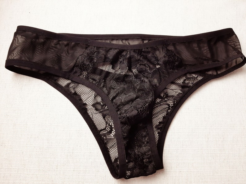 Adore A1007 - Panty De Encaje Para Mujer, Color Negro