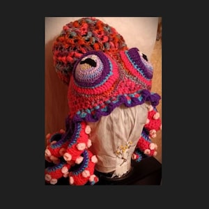 Octopus Hat-child size-crochet pattern-detailed PDF