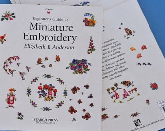 DIGITAL VERSION Beginner&#39;s Guide to Miniature Embroidery by Elizabeth R Anderson --------