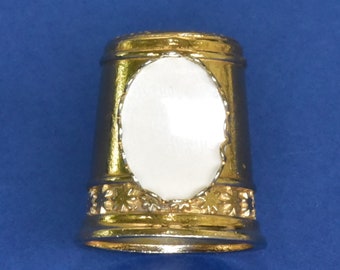 Thimble for personalisation with your own design in petit point, embroidery, art work, photograph or fabric by Elizabeth ~R~ Anderson