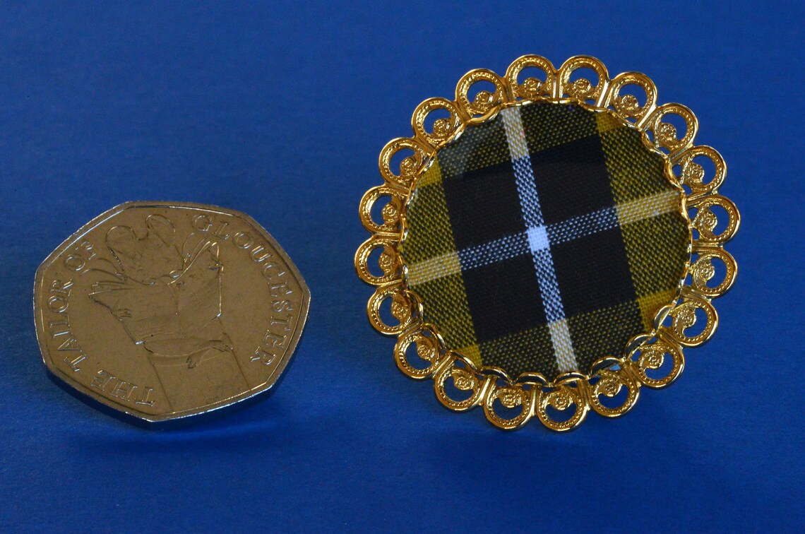 Cornish Tartan Brooch by Elizabethranderson Miniature Etsy