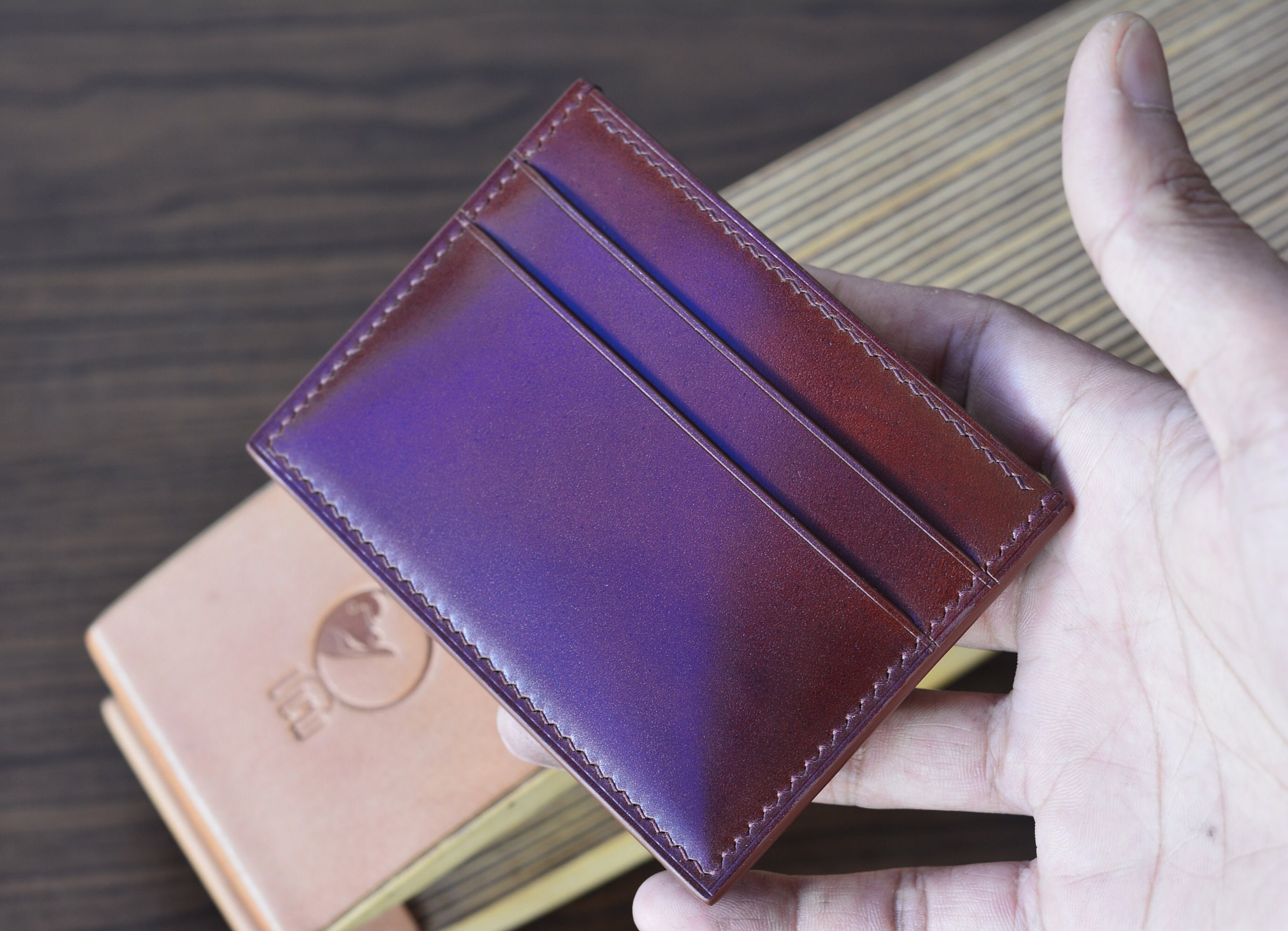 Shell Cordovan wallets - limited edition handmade leather
