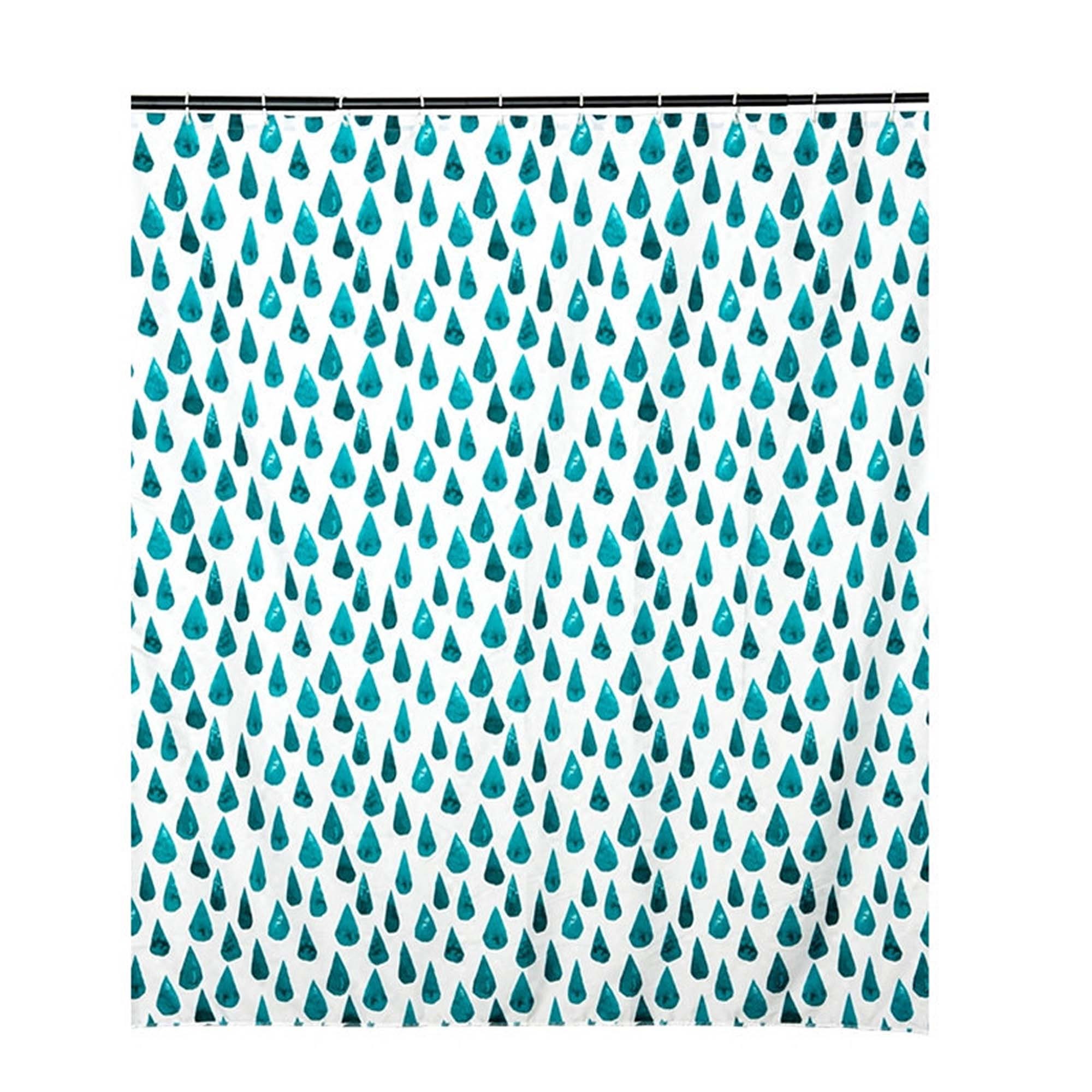 Raindrop Shower Curtain Bathroom Partition Curtain Blackout Etsy