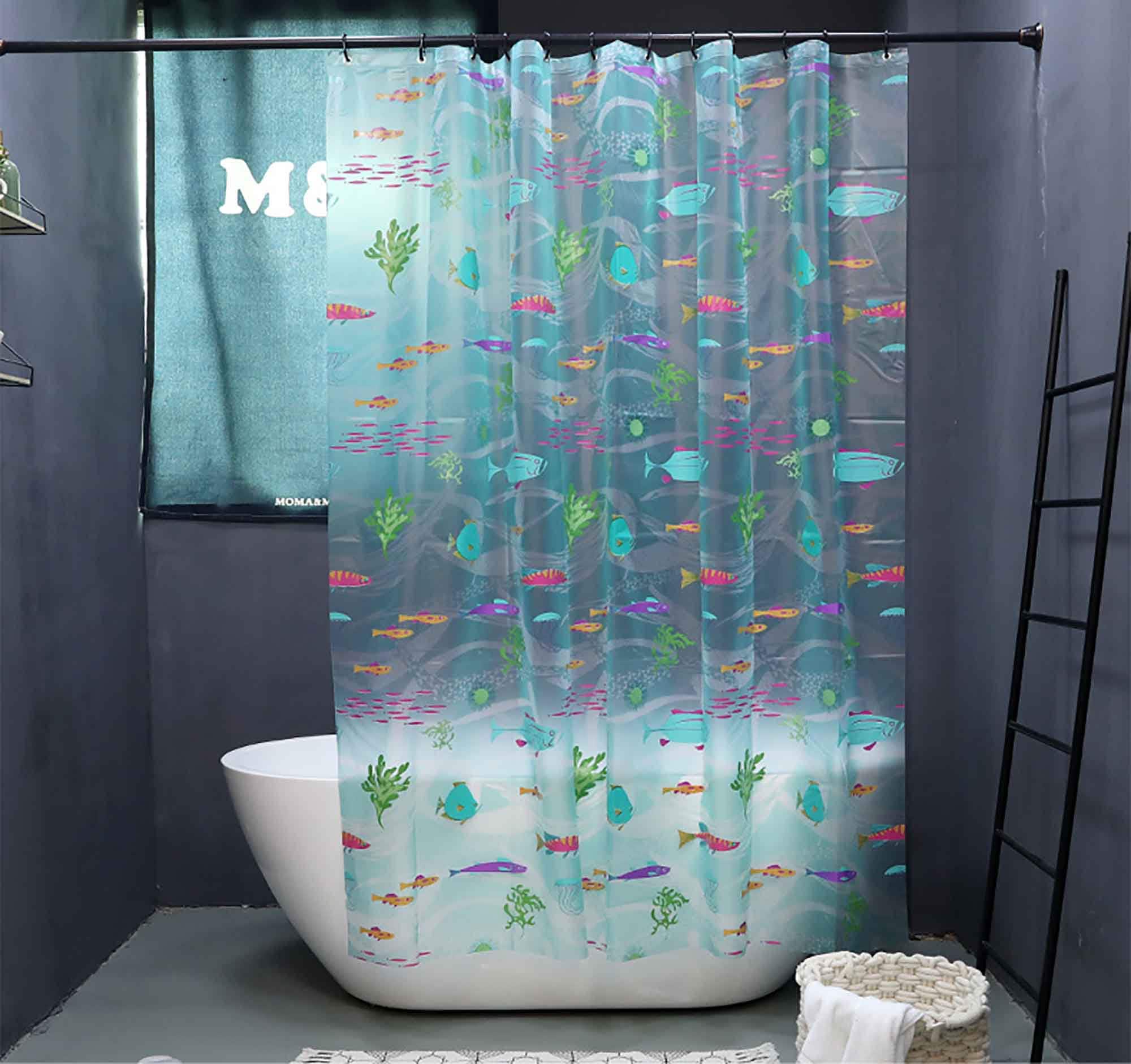 Underwater World Shower Curtain Shower Curtain Waterproof Etsy