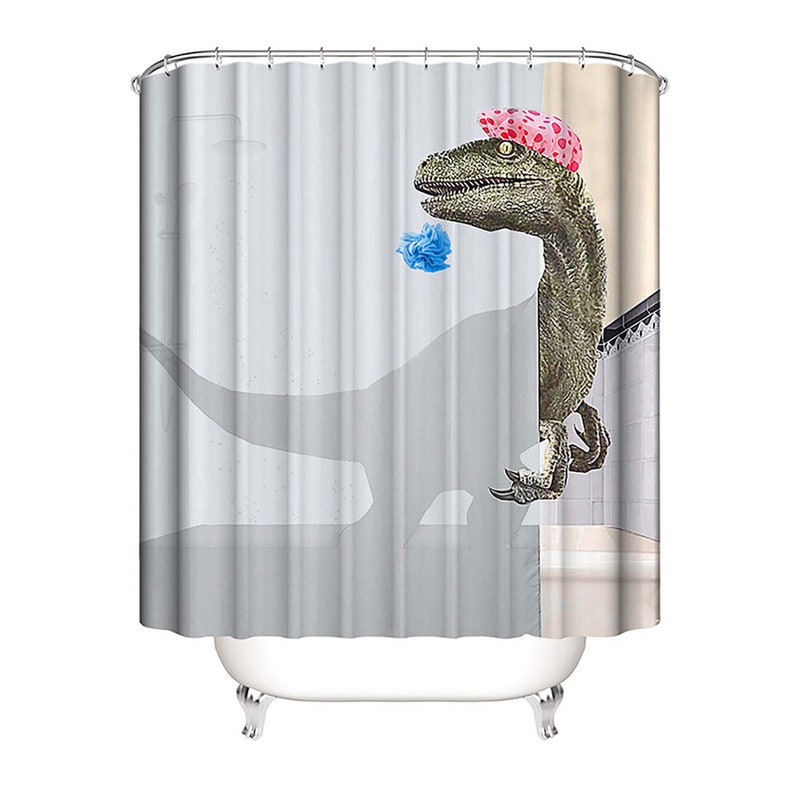 Waterproof Shower Curtain Cartoon Bath Curtain for Bathroom Etsy