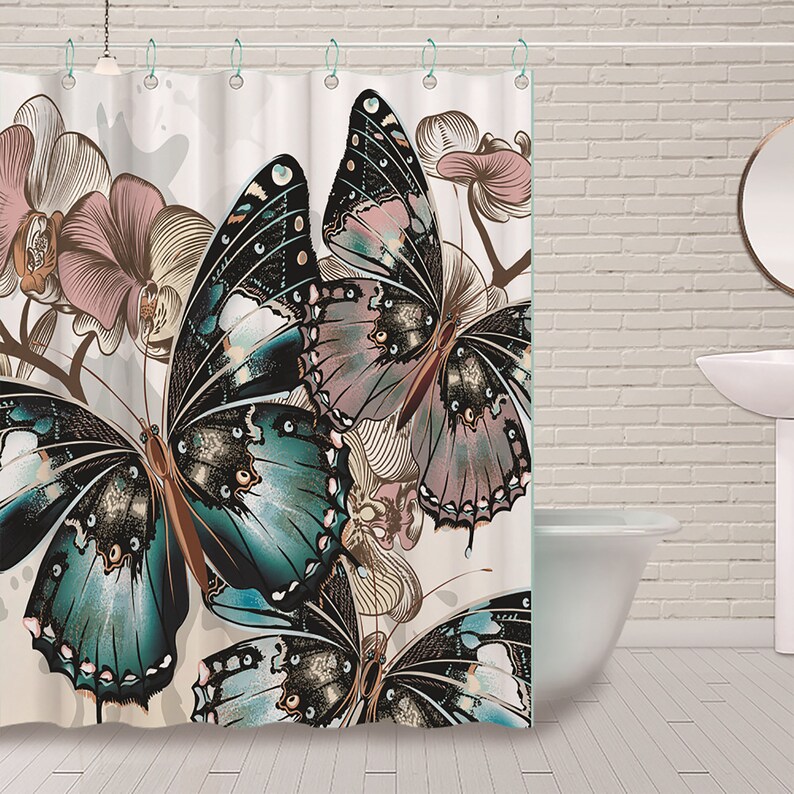 Fashion Illustration With Butterflies Shower | Etsy