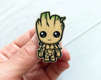 Comix Groot brooch Baby Groot Brooch Groot pin I am Groot