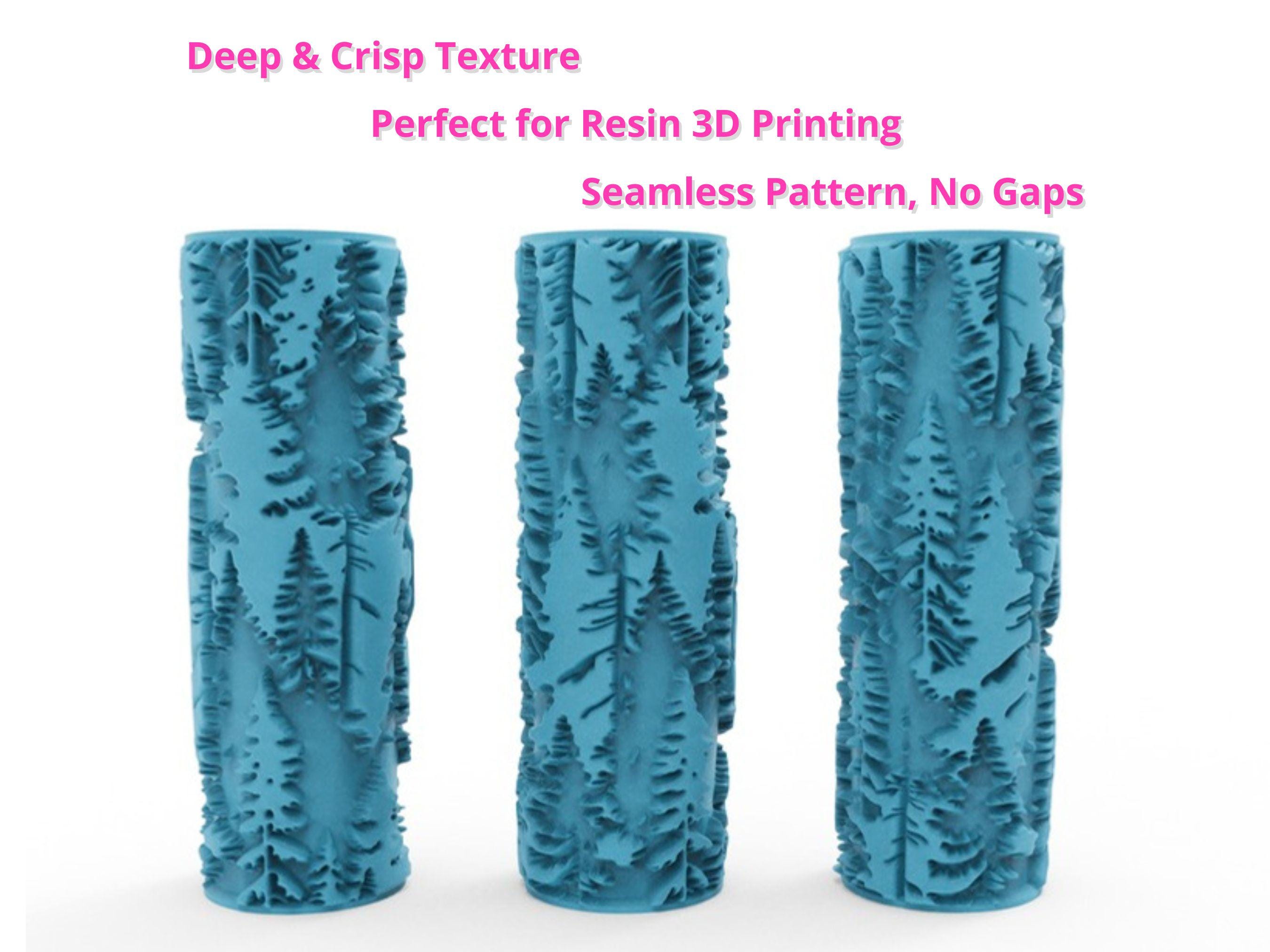 Pine Forest Texture Roller STL File - Deep Relief Roller for Polymer ...