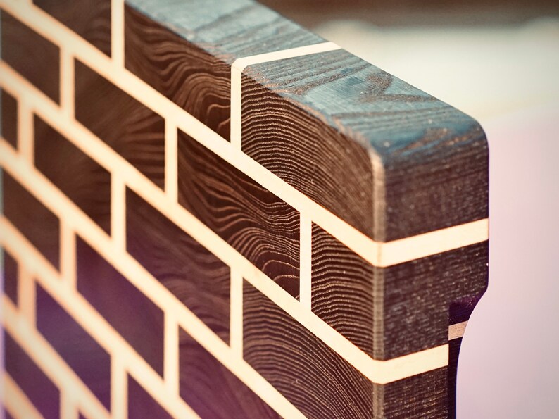 End Grain Cutting Board Brick Pattern Etsy