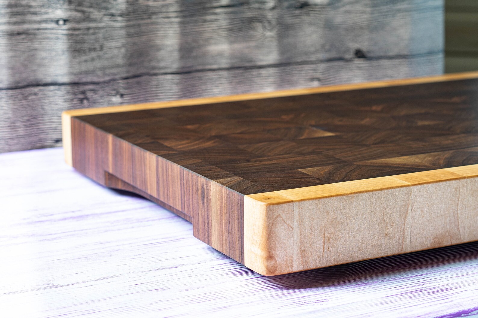 End Grain Cutting Board Butcher Block Cutting Board Walnut Etsy UK