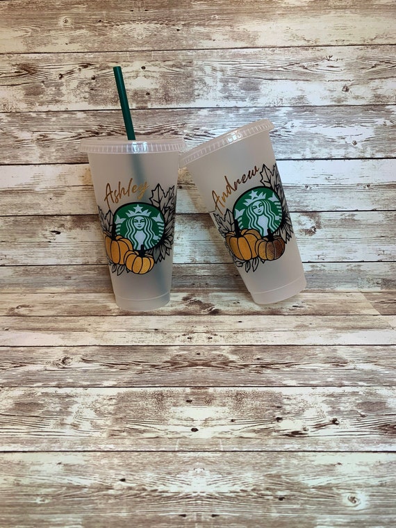 Custom Starbucks Cold Cup Zebra Animal Print Tumbler Coffee Mug New